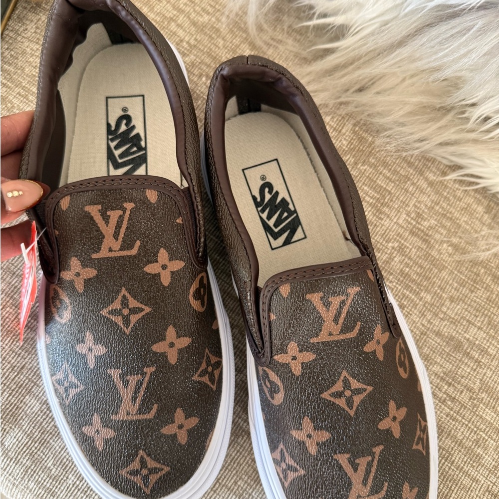 Vans Brown Slip-On Shoes